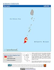Map: Urban Extents: Grenada