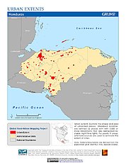 Map: Urban Extents: Honduras
