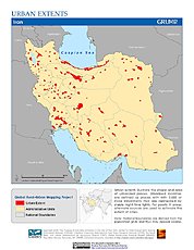 Map: Urban Extents: Iran