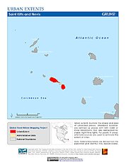 Map: Urban Extents: St. Kitts & Nevis