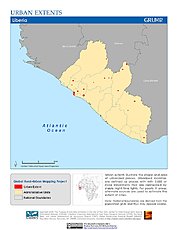 Map: Urban Extents: Liberia
