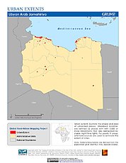Map: Urban Extents: Libya