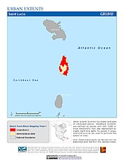 Map: Urban Extents: St. Lucia
