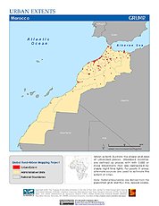 Map: Urban Extents: Morocco