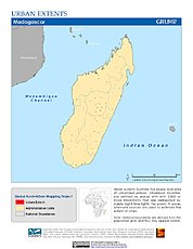 Map: Urban Extents: Madagascar