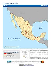 Map: Urban Extents: Mexico