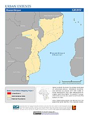 Map: Urban Extents: Mozambique