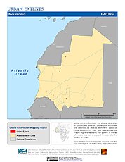 Map: Urban Extents: Mauritania