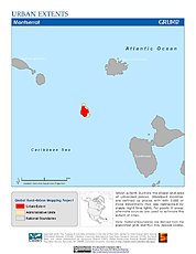 Map: Urban Extents: Montserrat