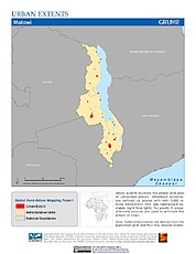 Map: Urban Extents: Malawi