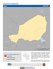 Map: Urban Extents: Niger