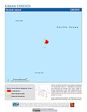 Map: Urban Extents: Norfolk Island