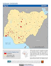 Map: Urban Extents: Nigeria