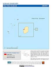 Map: Urban Extents: Niue