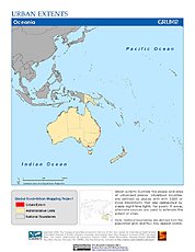Map: Urban Extents: Oceania