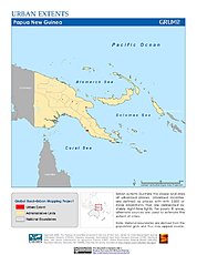 Map: Urban Extents: Papua New Guinea