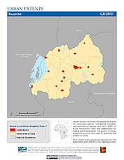 Map: Urban Extents: Rwanda