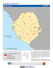 Map: Urban Extents: Sierra Leone