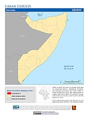 Map: Urban Extents: Somalia