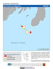Map: Urban Extents: St. Pierre & Miquelon