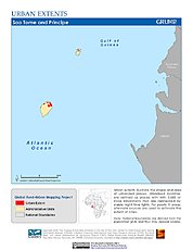 Map: Urban Extents: Sao Tome & Principe