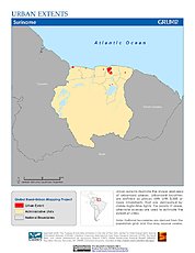 Map: Urban Extents: Suriname
