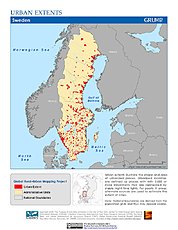 Map: Urban Extents: Sweden