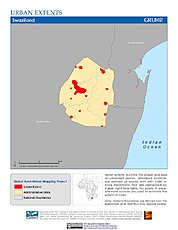 Map: Urban Extents: Swaziland