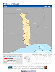 Map: Urban Extents: Togo