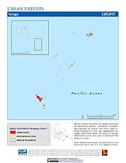 Map: Urban Extents: Tonga