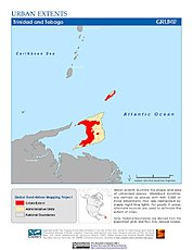 Map: Urban Extents: Trinidad & Tobago