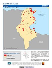 Map: Urban Extents: Tunisia