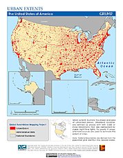 Map: Urban Extents: U.S.A.