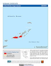 Map: Urban Extents: U.S. Virgin Islands