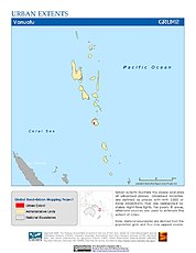 Map: Urban Extents: Vanuatu
