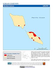 Map: Urban Extents: Samoa