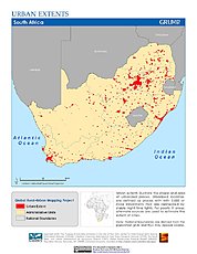 Map: Urban Extents: South Africa