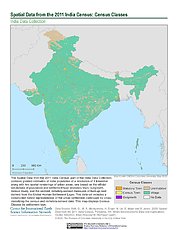 Map: India Census (2011): Census Classes