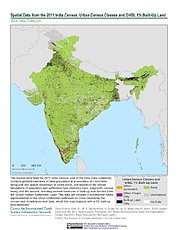 Map: India Census (2011): Urban Census Classes & GHSL 1% Built-Up Land