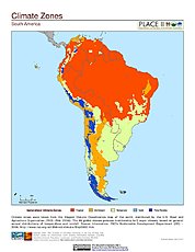 Map: Climate Zones: South America