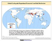 Map: Earthquake Proportional Economic Loss Risk Deciles