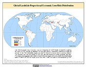 Map: Landslide Proportional Economic Loss Risk Deciles
