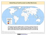 Map: Volcano Total Economic Loss Risk Deciles
