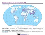 Map: Population Density Grid Estimates (1970)