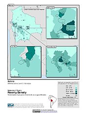 Map: Poverty Density, ADM3: Bolivia