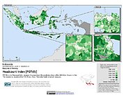 Map: Poverty Headcount Index, ADM3: Indonesia