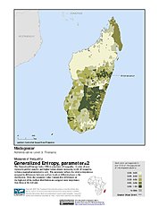 Map: Generalized Entropy Index 2, ADM3: Madagascar