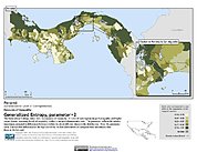 Map: Generalized Entropy Index 2, ADM3: Panama