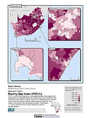 Map: Poverty Gap Index, ADM3: South Africa