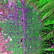 Map: Landsat Image: Salt Lake City, U.S.A.